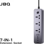 چندراهی برق جی بی کیو مدل 7in1 extention socket - Image 4