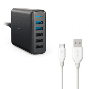 شارژر رومیزی انکر مدل A2054 PowerPort 3.0EU Speed 5-Port
