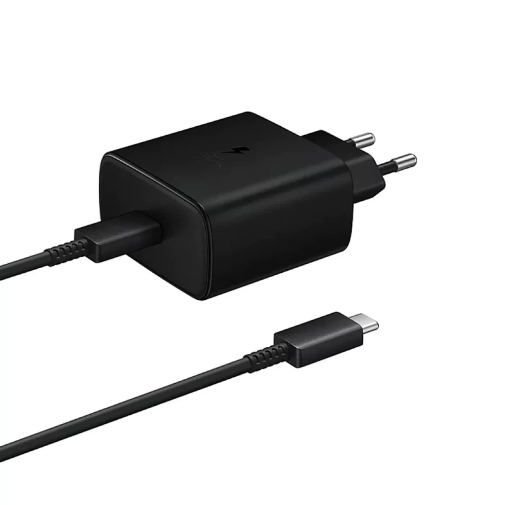 شارژر دیواری 45 وات سامسونگ مدل EP-TA845XBEGWW به همراه کابل USB-C