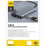 هاب 12 پورت جی بی کیو مدل TYPE-C HUB DOCKInG STATION 12in1 - Image 2